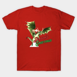 Santa Dragon Cutout T-Shirt